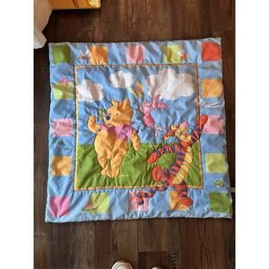 Vintage Winnie the Pooh Tigger Play Area Quilt Fun Activity Mat Blanket 33”